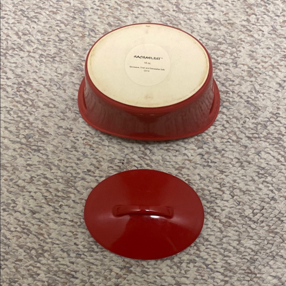 Red Ceramic Casserole Dish - Picture 4 of 7